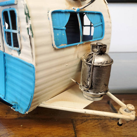 Classic Camper with photo frame piggy bank Metal-Old Modern-ModelCars.com