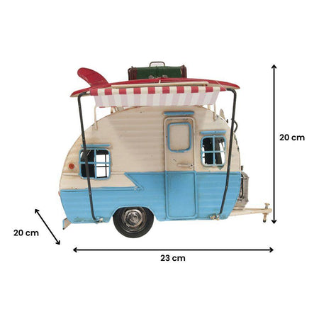 Classic Camper with photo frame piggy bank Metal-Old Modern-ModelCars.com