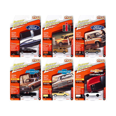 "Classic Gold Collection" 2022 Set B of 6 Cars Release 1 1/64 Diecast Model Cars by Johnny Lightning-Johnny Lightning-ModelCars.com