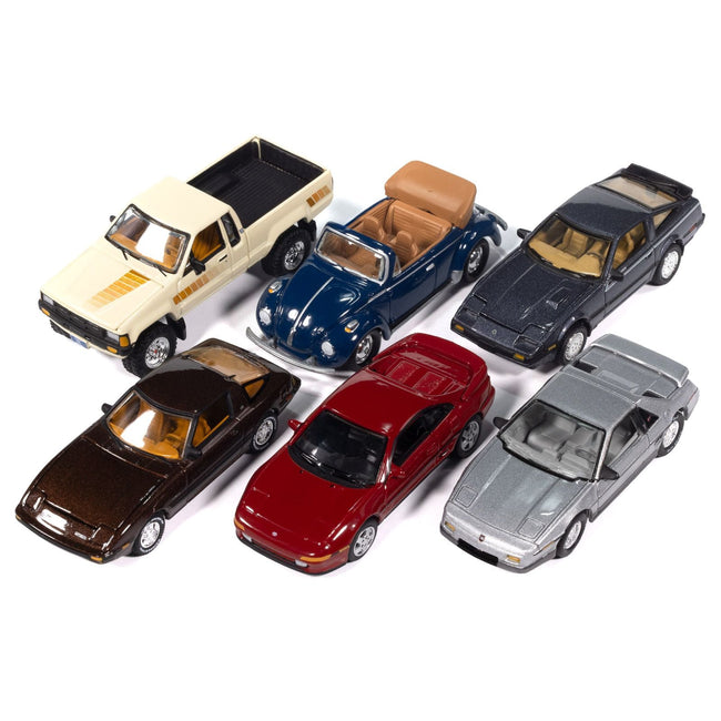 "Classic Gold Collection" 2026 Release 1 Set A of 6 Cars 1/64 Diecast Model Cars by Johnny Lightning-Johnny Lightning-ModelCars.com