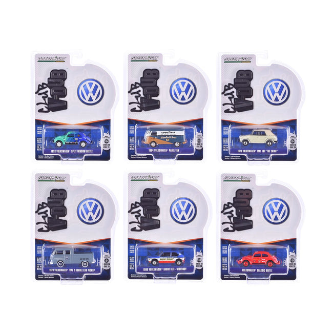 "Club Vee-Dub" Series 20 Set of 6 pieces 1/64 Diecast Model Cars by Greenlight-Greenlight-ModelCars.com