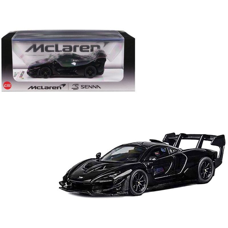 CM Models McLaren Senna GTR Black and Carbon 1/64 Diecast Model Car by CM Models-CM Models-ModelCars.com