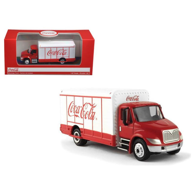 "Coca - Cola" Beverage Truck Red and White 1/87 Diecast Model by Motorcity Classics - Motorcity Classics - ModelCars.com