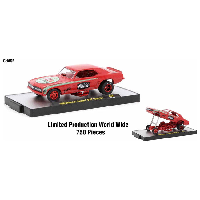 "Coca-Cola" Set of 3 pieces Release 34 Limited Edition to 10000 pieces Worldwide 1/64 Diecast Model Cars by M2 Machines-M2-ModelCars.com