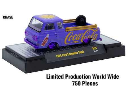 "Coca-Cola" Set of 3 pieces Release 53 Limited Edition to 10000 pieces Worldwide 1/64 Diecast Model Cars by M2 Machines-M2-ModelCars.com