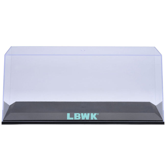 Collectible Display Show Case with Black Plastic Base and Green "LBWK" Logo for 1/18-1/24 Scale Model Cars by Autoart-Autoart-ModelCars.com