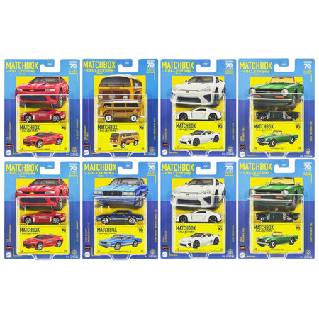 "Collectors" Superfast 2023 Assortment U "70 Years" Special Edition Set of 8 pieces Diecast Model Cars by Matchbox - Matchbox - ModelCars.com