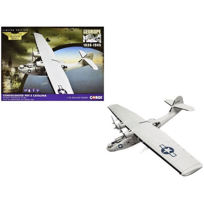Consolidated PBY - 5 Catalina Patrol Aircraft "Miss Pick Up 5th ERS 8th AF Halesworth" (1945) United States Army Air Forces "The Aviation Archive" Series 1/72 Diecast Model by Corgi - Corgi - ModelCars.com