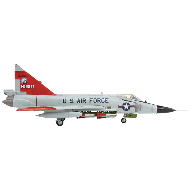 Convair F - 102A Delta Dagger Interceptor Aircraft "179th Fighter Interceptor Squadron Minnesota Air National Guard" (1966) United States Air Force "Air Power Series" 1/72 Diecast Model by Hobby Master - Hobby Master - ModelCars.com