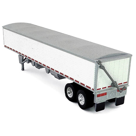 Covered Grain Trailer White with Silver Tarp 1/87 (HO) Plastic Model Car by HO Logistics-HO Logistics Replicas-ModelCars.com