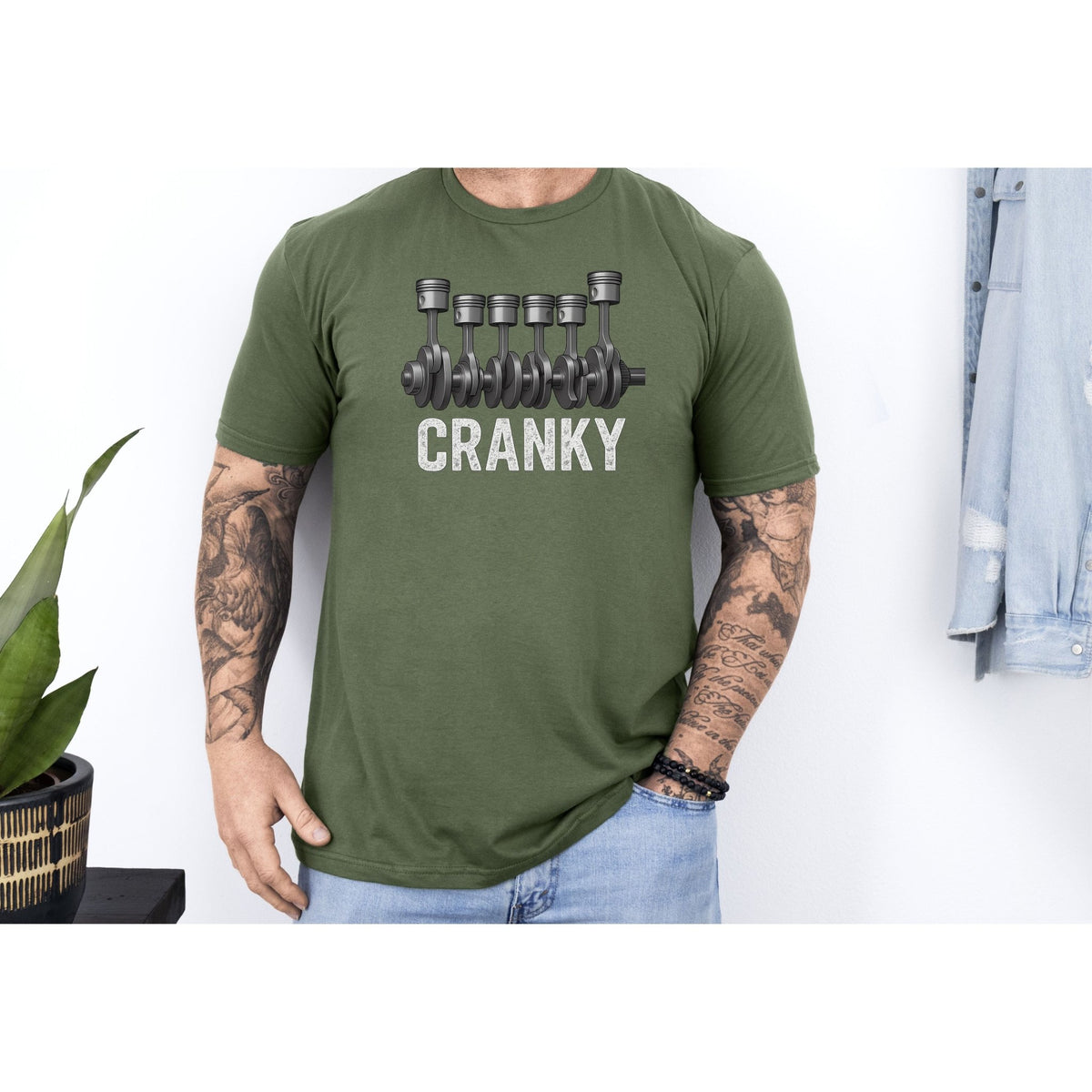 Cranky Vintage T-Shirt - Text Design + Graphic-Modelcars.com-ModelCars.com
