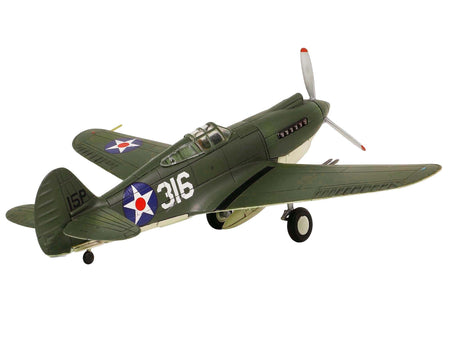 Curtiss P-40B HAWK 81A-2 (P-8127) Aircraft Fighter "47th Pursuit Squadron (15th Pursuit Group) Serial : 316/15P Hawaiian Islands Pearl Habor" (7 December 1941) "WW2 Aircrafts Series" 1/72 Diecast Model by Forces of Valor-Forces Of Valor-ModelCars.com
