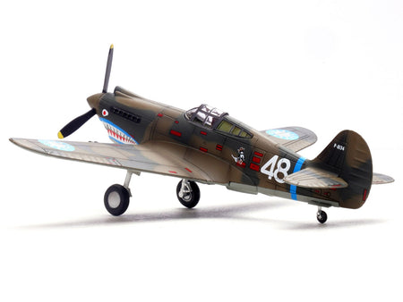 Curtiss P-40B/C Warhawk Fighter Aircraft "White 48 David Lee 'Tex' Hill 2nd Squadron Panda Bears Chinese Air Force Burma" (1942) 1st American Volunteer Group 1/72 Diecast Model Airplane by Legion-Legion-ModelCars.com