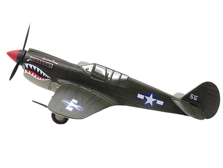 Curtiss P-40N Warhawk Fighter Aircraft "American Dream National Warplane Museum" United States Army Air Forces 1/72 Diecast Model by Militaria Die Cast-Militaria Die Cast-ModelCars.com