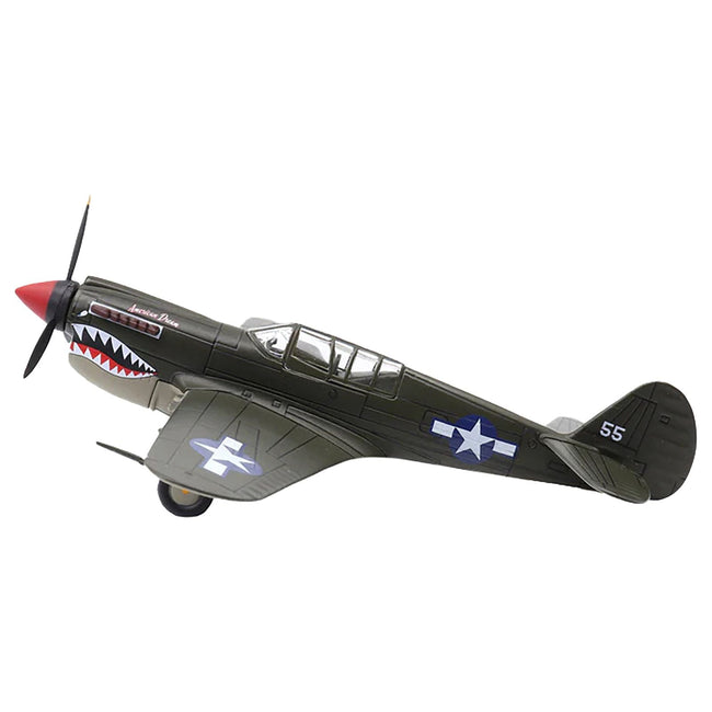 Curtiss P-40N Warhawk Fighter Aircraft "American Dream National Warplane Museum" United States Army Air Forces 1/72 Diecast Model by Militaria Die Cast-Militaria Die Cast-ModelCars.com