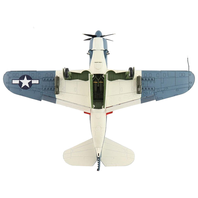 Curtiss SB2C - 4 Helldiver Bomber Aircraft "VB - 18 USS Intrepid" (1944) United States Navy "Air Power Series" 1/72 Diecast Model by Hobby Master - Hobby Master - ModelCars.com