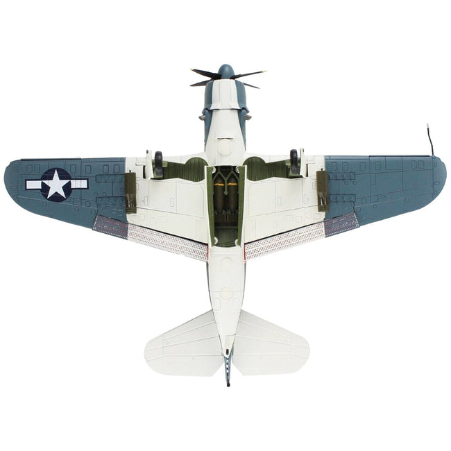 Curtiss SB2C - 4 Helldiver Bomber Aircraft "VB - 83 USS Essex" (1945) United States Navy "Air Power Series" 1/72 Diecast Model by Hobby Master - Hobby Master - ModelCars.com