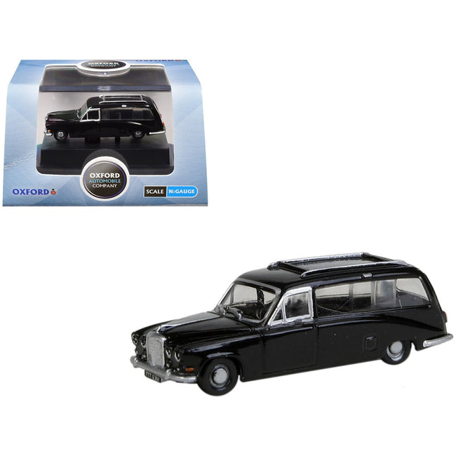 Daimler DS420 Hearse Black 1/148 (N) Scale Diecast Model Car by Oxford Diecast-Oxford Diecast-ModelCars.com