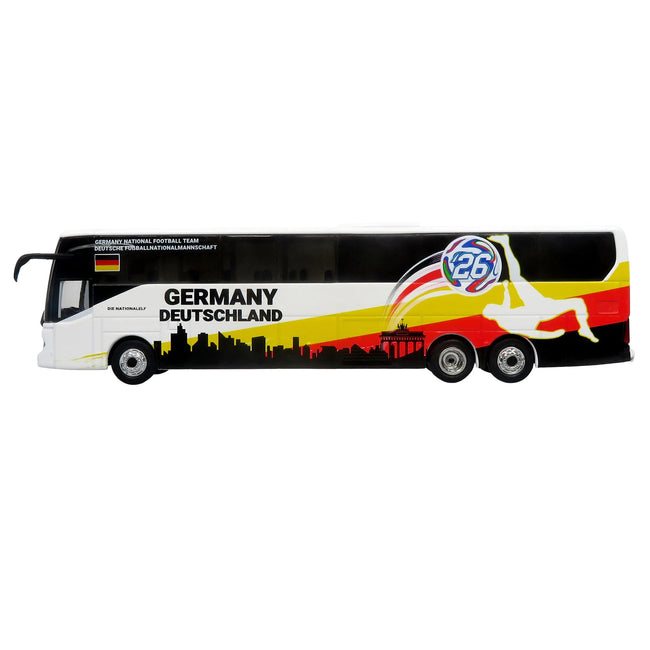 Daimler Tourrider Coach Bus "Germany National Football Team" White with Graphics "International Federation of the Global Game" Series Limited Edition to 504 pieces Worldwide 1/87 (HO) Diecast Model by Iconic Replicas-Iconic Replicas-ModelCars.com
