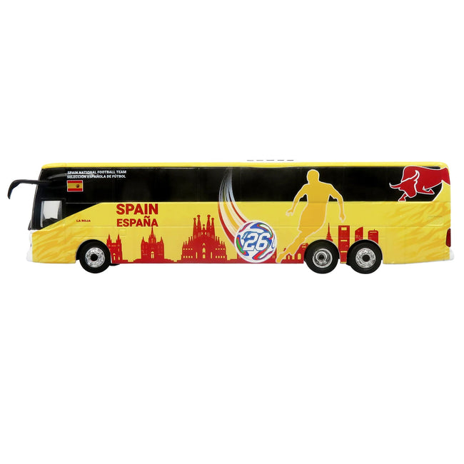 Daimler Tourrider Coach Bus "Spain National Football Team" Yellow with Graphics "International Federation of the Global Game" Series Limited Edition to 504 pieces Worldwide 1/87 (HO) Diecast Model by Iconic Replicas-Iconic Replicas-ModelCars.com