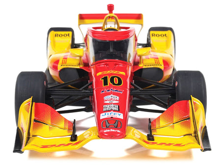 Dallara IndyCar 10 Alex Palou "DHL" Chip Ganassi Racing (Road Course Configuration) Champion "NTT IndyCar Series" (2025) 1/18 Diecast Model Car by IXO Models-IXO-ModelCars.com