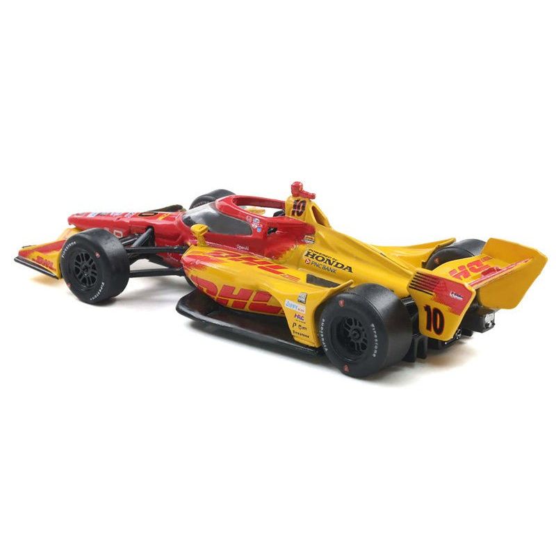 Dallara IndyCar 10 Alex Palou "DHL" Chip Ganassi Racing (Road Course Configuration) "NTT IndyCar Series" (2025) 1/64 Diecast Model Car by IXO Models - IXO - ModelCars.com