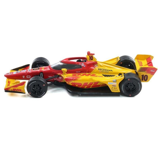 Dallara IndyCar #10 Alex Palou "DHL" Chip Ganassi Racing (Road Course Configuration) "NTT IndyCar Series" (2025) 1/64 Diecast Model Car by IXO Models-IXO-ModelCars.com