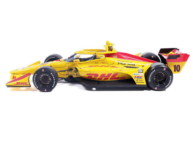 Dallara IndyCar 10 Alex Palou "DHL" Chip Ganassi Racing (Road Course Configuration) "NTT IndyCar Series" (2026) 1/18 Diecast Model Car by IXO Models-IXO-ModelCars.com