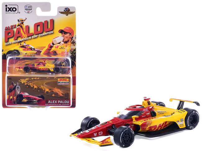 Dallara IndyCar 10 Alex Palou "DHL - Chip Ganassi Racing" Winner "Indianapolis 500" (2025) 1/64 Diecast Model by IXO Models-IXO-ModelCars.com