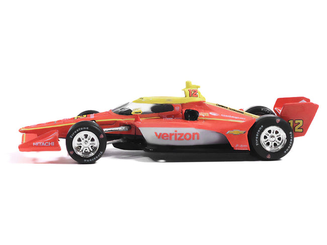 Dallara IndyCar 12 David Malukas "Verizon" Team Penske (Road Course Configuration) "NTT IndyCar Series" (2026) 1/64 Diecast Model by IXO Models-IXO-ModelCars.com