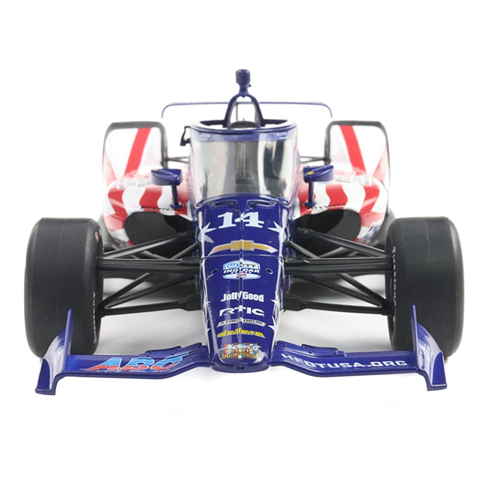 Dallara IndyCar 14 Santino Ferrucci "Homes For Our Troops" AJ Foyt Racing (Super Speedway Configuration) "NTT IndyCar Series" (2025) 1/18 Diecast Model Car by IXO Models - IXO - ModelCars.com