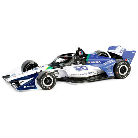 Dallara IndyCar 15 Graham Rahal "Fifth Third Bank" Rahal Letterman Lanigan Racing (Road Course Configuration) "NTT IndyCar Series" (2024) 1/18 Diecast Model Car by Greenlight - Greenlight - ModelCars.com