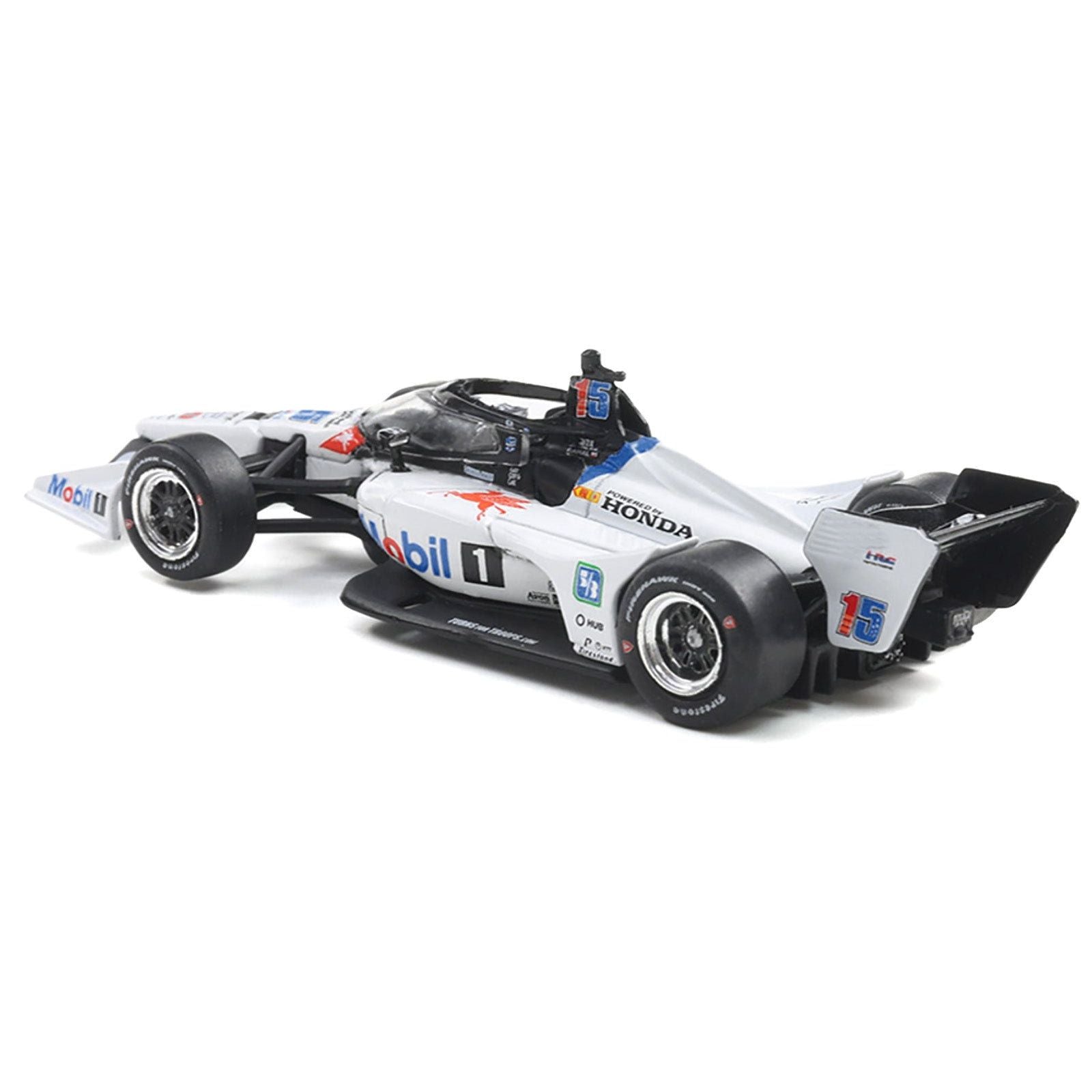 Dallara IndyCar 15 Graham Rahal "Mobil 1" Rahal Letterman Lanigan Racing (Road Course Configuration) "NTT IndyCar Series" (2025) 1/64 Diecast Model Car by IXO Models - IXO - ModelCars.com