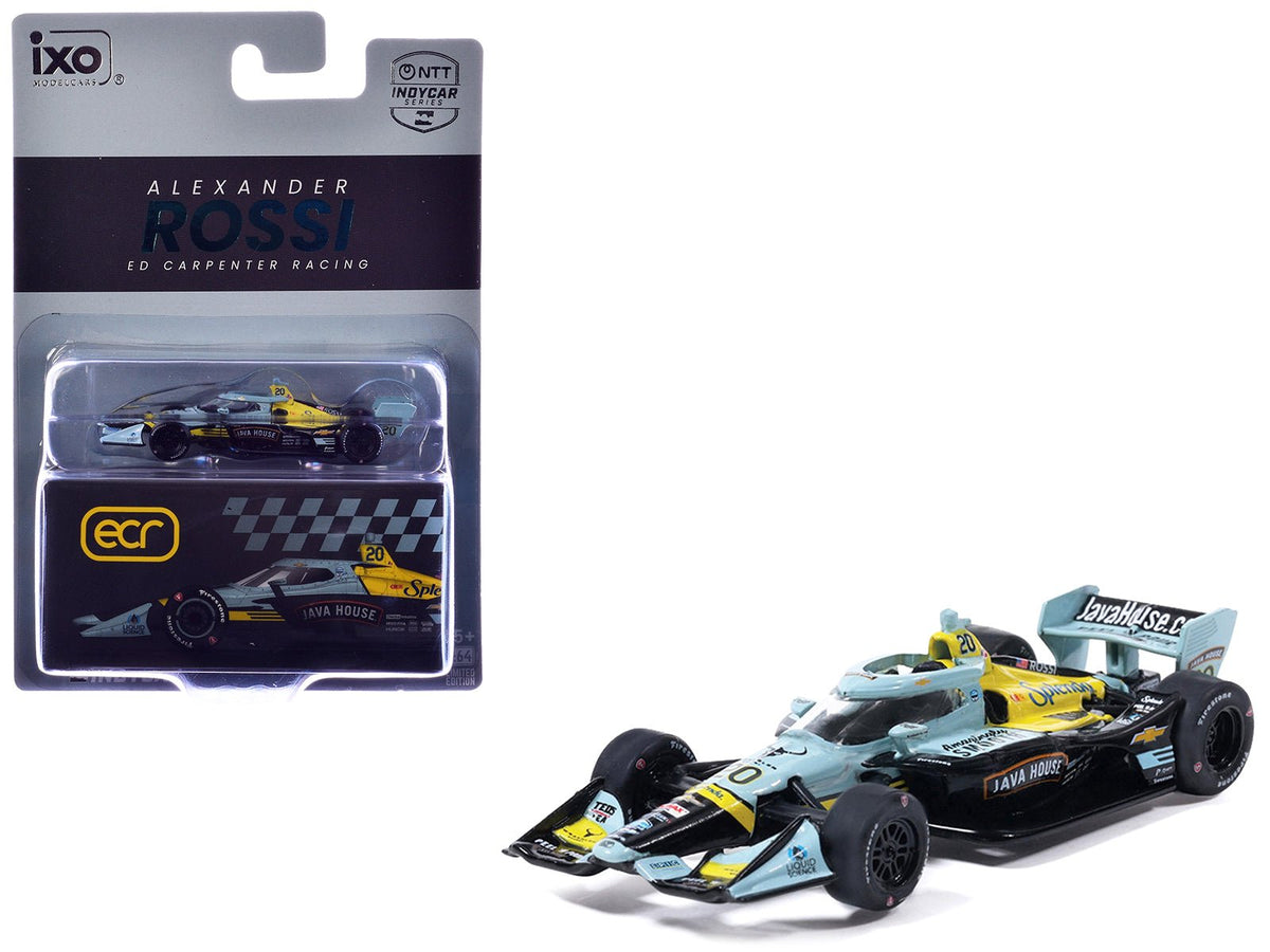 Dallara IndyCar 20 Alexander Rossi "Java House" Ed Carpenter Racing (Road Course Configuration) "NTT IndyCar Series" (2026) 1/64 Diecast Model by IXO Models-IXO-ModelCars.com