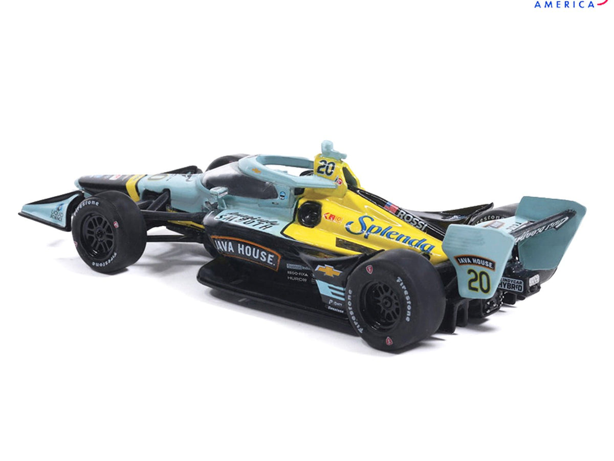 Dallara IndyCar 20 Alexander Rossi "Java House" Ed Carpenter Racing (Road Course Configuration) "NTT IndyCar Series" (2026) 1/64 Diecast Model by IXO Models-IXO-ModelCars.com