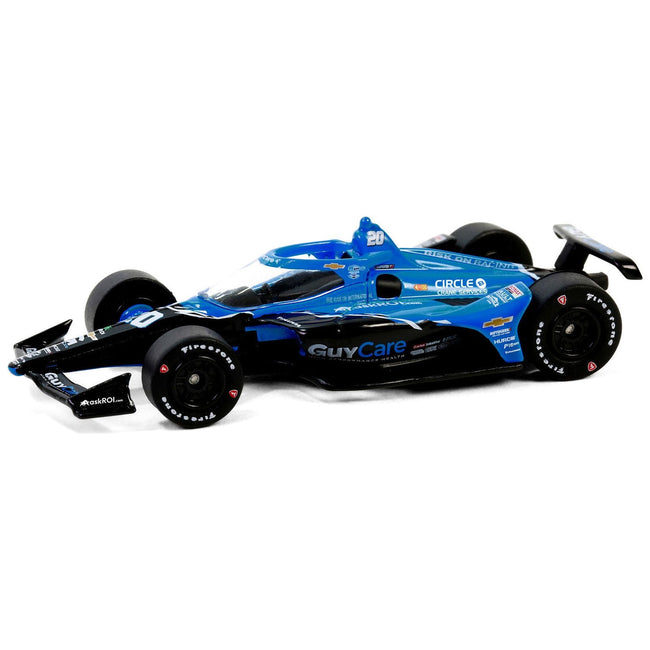 Dallara IndyCar 20 Ed Carpenter "Guy Care" Ed Carpenter Racing "NTT IndyCar Series" (2024) 1/64 Diecast Model Car by Greenlight - Greenlight - ModelCars.com