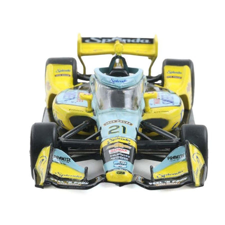 Dallara IndyCar 21 Christian Rasmussen "Splenda" Ed Carpenter Racing (Road Course Configuration) "NTT IndyCar Series" (2025) 1/64 Diecast Model Car by IXO Models - IXO - ModelCars.com
