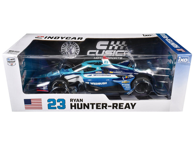 Dallara IndyCar #23 Ryan Hunter-Reay "Wedbush" Dreyer & Reinbold Racing - Cusick Motorsports "NTT IndyCar Series" (2025) 1/18 Diecast Model by IXO Models-IXO-ModelCars.com