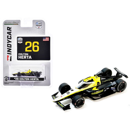 Dallara IndyCar 26 Colton Herta "Gainbridge" Andretti Autosport "NTT IndyCar Series" (2024) 1/64 Diecast Model Car by Greenlight - Greenlight - ModelCars.com