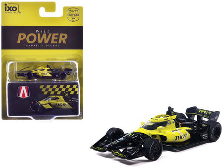 Dallara IndyCar 26 Will Power "TWG" Andretti Global (Road Course Configuration) "NTT IndyCar Series" (2026) 1/64 Diecast Model Car by IXO Models-IXO-ModelCars.com