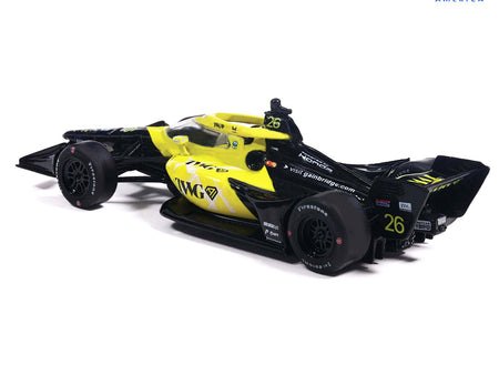 Dallara IndyCar 26 Will Power "TWG" Andretti Global (Road Course Configuration) "NTT IndyCar Series" (2026) 1/64 Diecast Model Car by IXO Models-IXO-ModelCars.com
