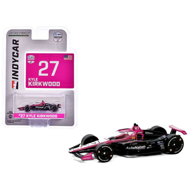 Dallara IndyCar 27 Kyle Kirkwood "AutoNation" Andretti Autosport "NTT IndyCar Series" (2024) 1/64 Diecast Model Car by Greenlight - Greenlight - ModelCars.com