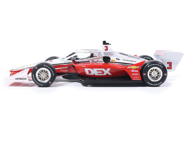 Dallara IndyCar 3 Scott McLaughlin "DEX" Team Penske (Road Course Configuration) "NTT IndyCar Series" (2026) 1/18 Diecast Model Car by IXO Models-IXO-ModelCars.com