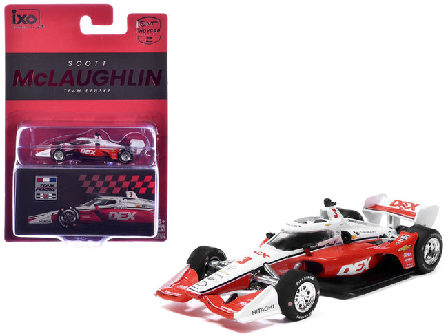 Dallara IndyCar 3 Scott McLaughlin "DEX" Team Penske (Road Course Configuration) "NTT IndyCar Series" (2026) 1/64 Diecast Model by IXO Models-IXO-ModelCars.com