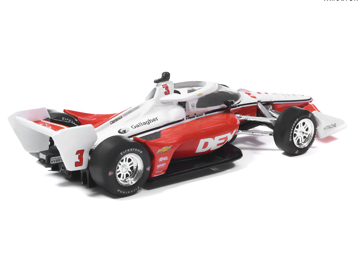 Dallara IndyCar 3 Scott McLaughlin "DEX" Team Penske (Road Course Configuration) "NTT IndyCar Series" (2026) 1/64 Diecast Model by IXO Models-IXO-ModelCars.com