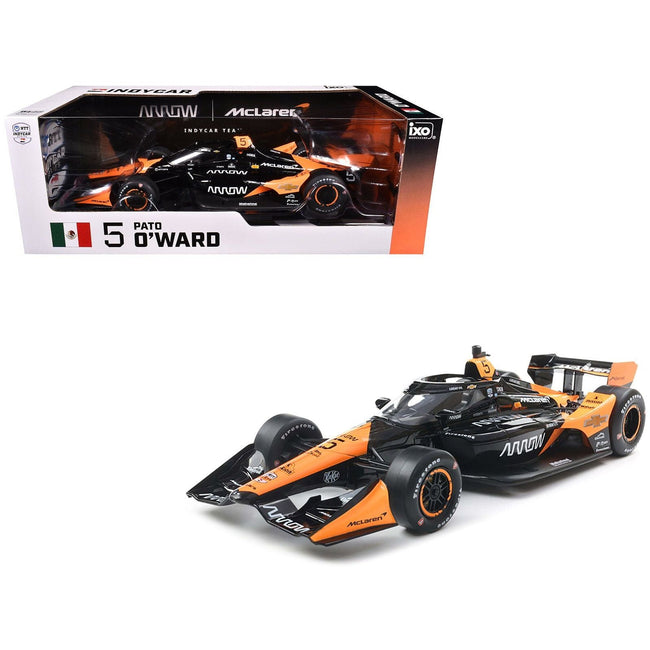 Dallara IndyCar #5 Pato OWard "Arrow" Arrow McLaren (Road Course Configuration) "NTT IndyCar Series" (2025) 1/18 Diecast Model Car by IXO Models-IXO-ModelCars.com