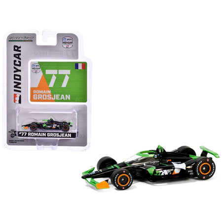 Dallara IndyCar 77 Romain Grosjean "DNS Filter" Juncos Hollinger Racing "NTT IndyCar Series" (2024) 1/64 Diecast Model Car by Greenlight - Greenlight - ModelCars.com
