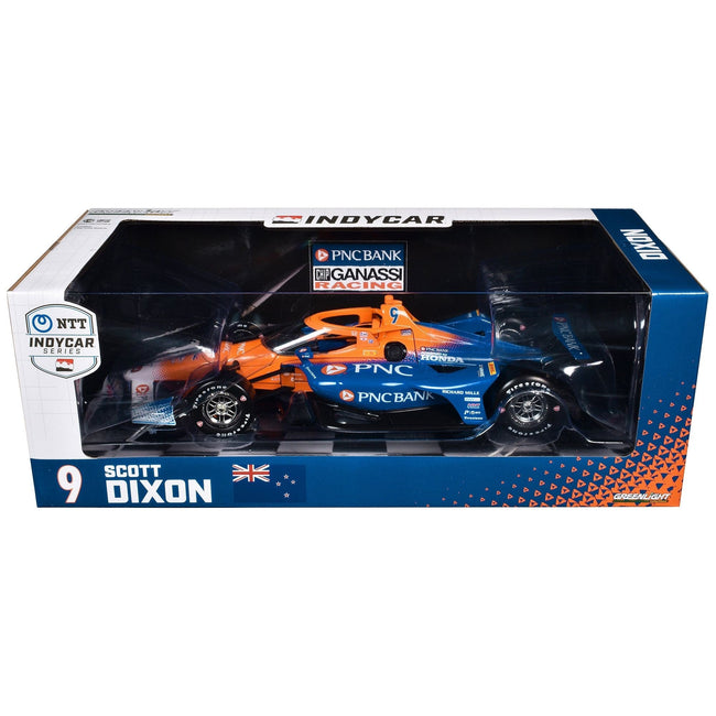 Dallara IndyCar #9 Scott Dixon "PNC Bank" Chip Ganassi Racing "NTT IndyCar Series" (2024) 1/18 Diecast Model Car by Greenlight-Greenlight-ModelCars.com