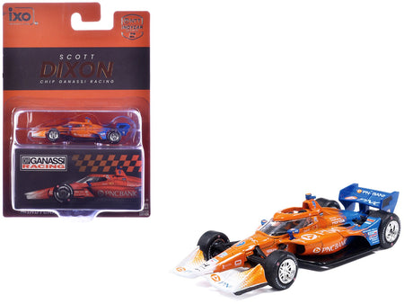 Dallara IndyCar 9 Scott Dixon "PNC Bank" Chip Ganassi Racing (Road Course Configuration) "NTT IndyCar Series" (2026) 1/64 Diecast Model Car by IXO Models-IXO-ModelCars.com