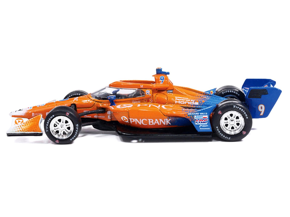 Dallara IndyCar 9 Scott Dixon "PNC Bank" Chip Ganassi Racing (Road Course Configuration) "NTT IndyCar Series" (2026) 1/64 Diecast Model Car by IXO Models-IXO-ModelCars.com